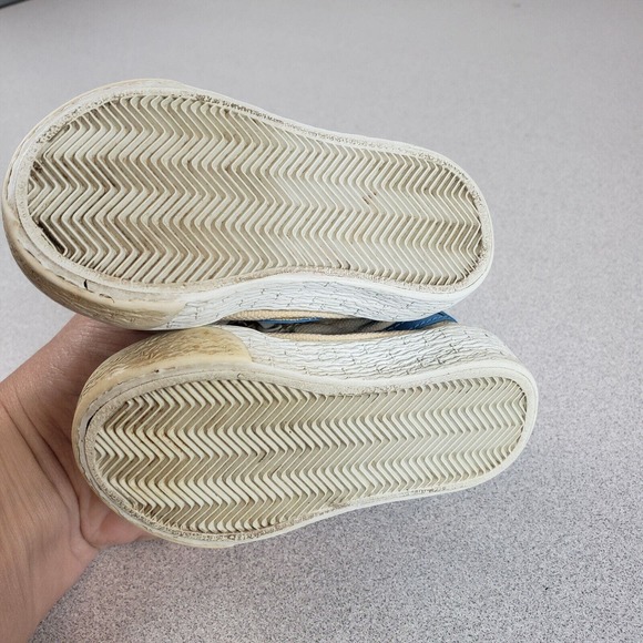 Nike Kids white canvas Comfort Round Toe Lace Up Low Top Sneaker Shoes Size 2 - Picture 4 of 6